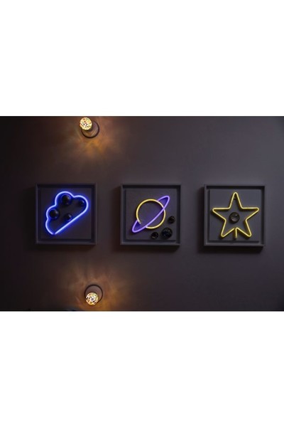  Star Neon Duvar Aksesuarı